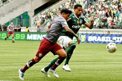 Germán Cano e Murilo em Fluminense x Palmeiras - Brasileirão