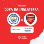 Manchester City x Arsenal onde assistir o jogo da Copa da Inglaterra