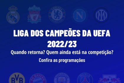 Quando começa a Liga dos Campeões da UEFA em 2023?