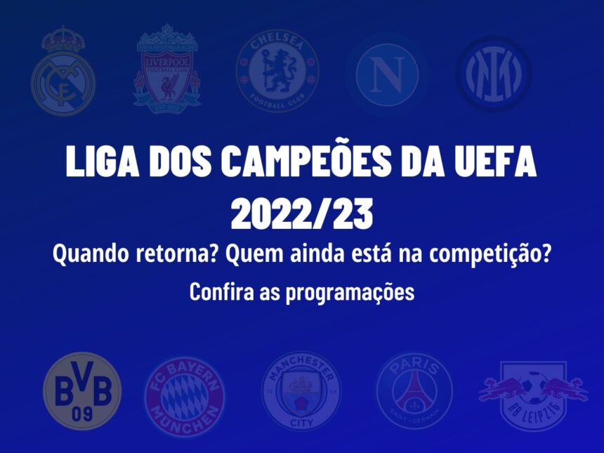 Quando começa a Liga dos Campeões da UEFA em 2023?