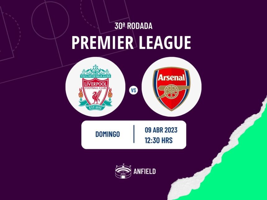 Liverpool x Arsenal onde assistir o jogo da Premier League