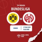 Borussia Dortmund x Mainz 05 onde assistir o jogo da Bundesliga