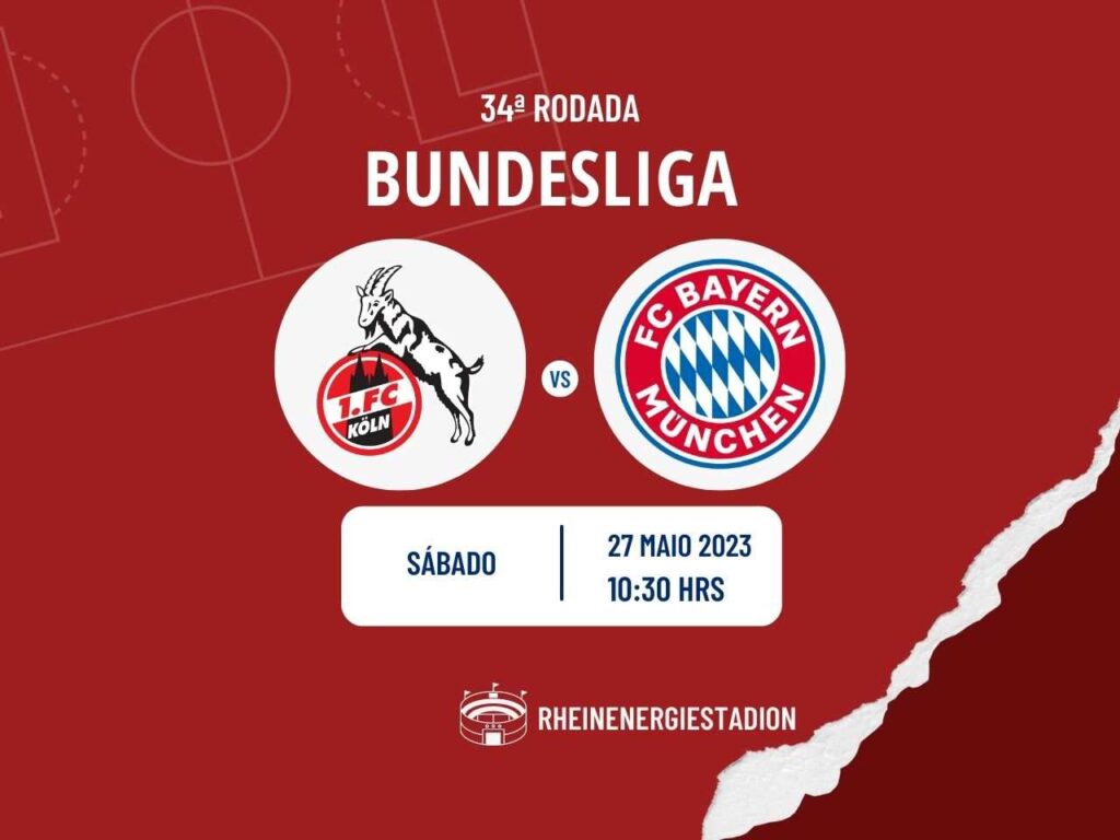 Colônia x Bayern de Munique onde assistir o jogo da Bundesliga