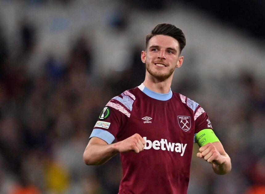 Declan Rice é alvo do Arsenal na próxima janela de transferências