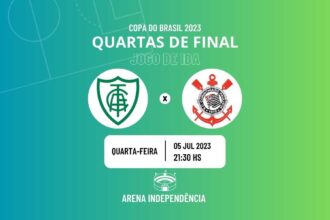 América-MG x Corinthians onde assistir o jogo de ida das quartas de final da Copa do Brasil 2023