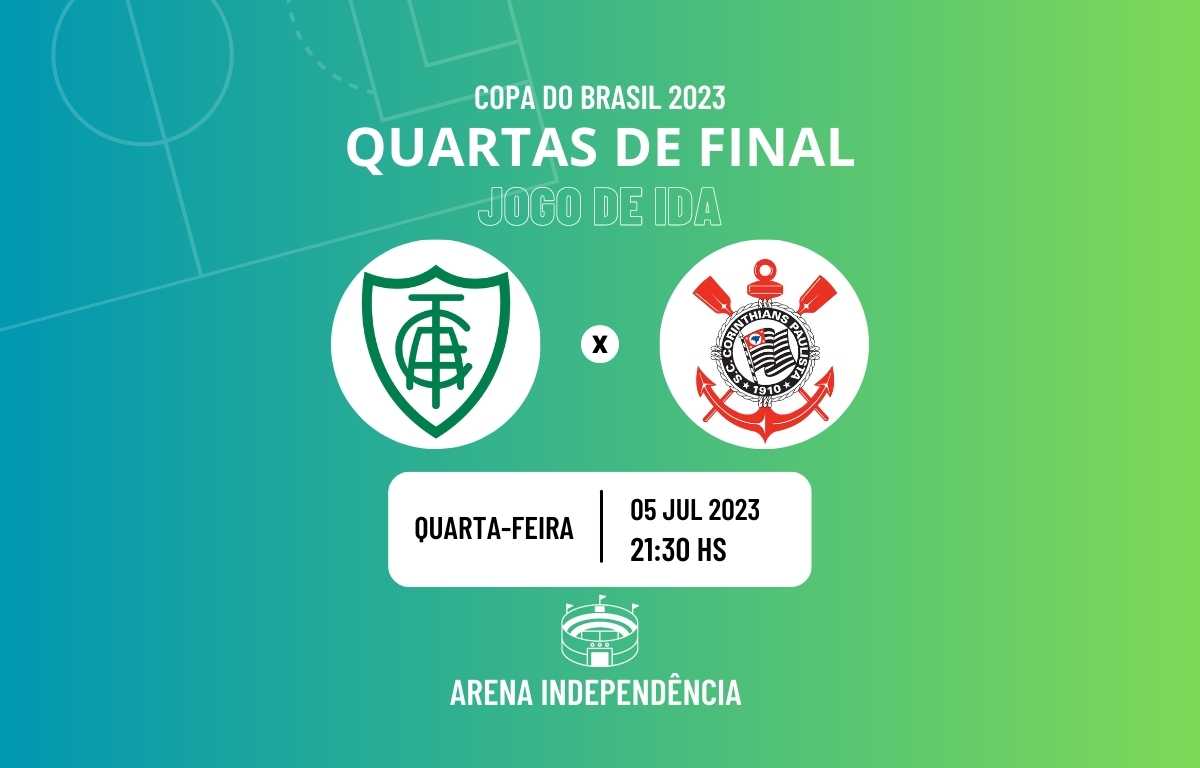 Timão enfrentará o América-MG nas quartas de final da Copa Betano do Brasil  2023