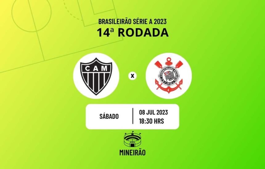 Atlético-MG x Corinthians onde assistir o jogo do Brasileirão Série A 2023