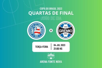 Bahia x Grêmio onde assistir o jogo de ida das quartas de final da Copa do Brasil 2023