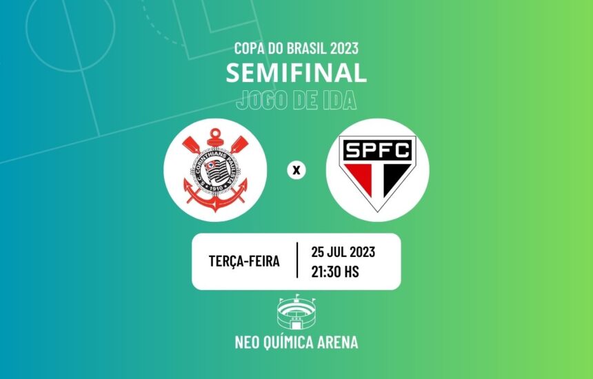 Corinthians x São Paulo onde assistir o jogo de ida da semifinal da Copa do Brasil 2023