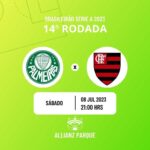 Palmeiras x Flamengo onde assistir o jogo do Brasileirão Série A 2023