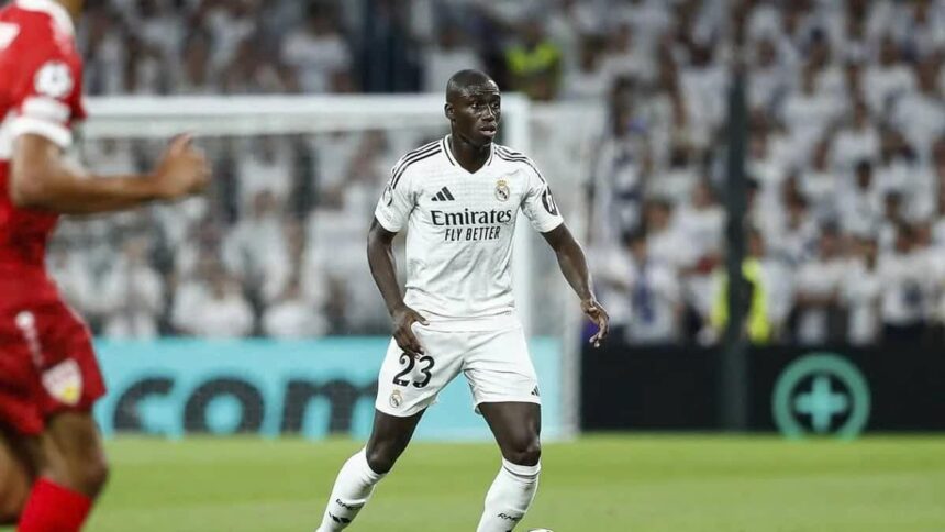 Ferland Mendy pode atuar no meio campo do Real Madrid diante do Osasuna neste sábado