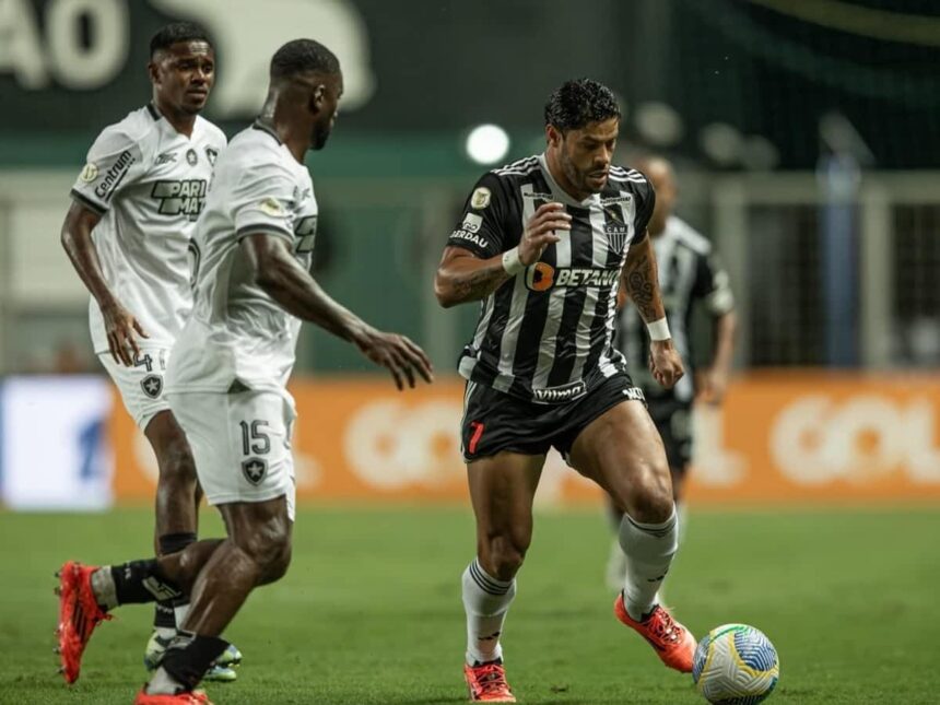 Hulk na partida entre Atlético-MG e Botafogo pelo Brasileirão Série A 2024