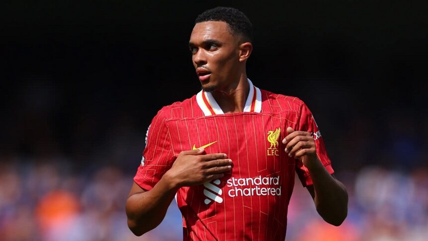 Trent Alexander-Arnold em partida pelo Liverpool