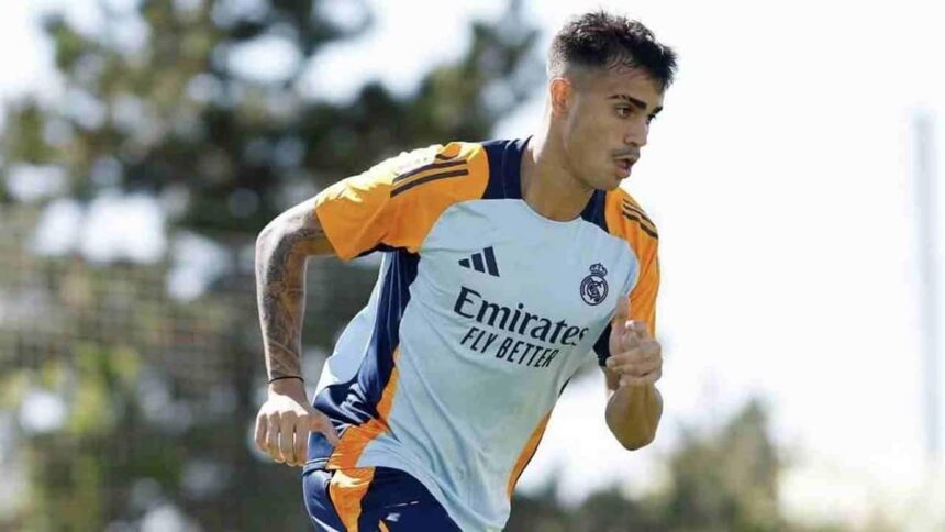 Reinier em treino pelo Real Madrid