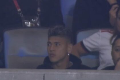 Carrascal no camarote do Maracanã em Flamengo x Atlético Mineiro pela Copa do Brasil 2025