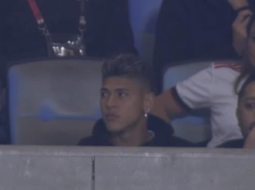 Carrascal no camarote do Maracanã em Flamengo x Atlético Mineiro pela Copa do Brasil 2025
