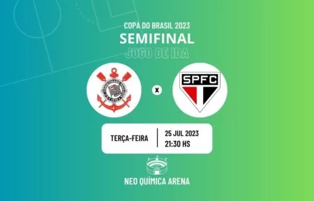 Corinthians x São Paulo onde assistir o jogo de ida da semifinal da Copa do Brasil 2023