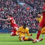 Lance do Pênalti anulado sobre Diogo Jota em Liverpool x Wolves