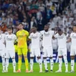 Elenco do Real Madrid no jogo contra o Arsenal pela quarta de final da Champions League